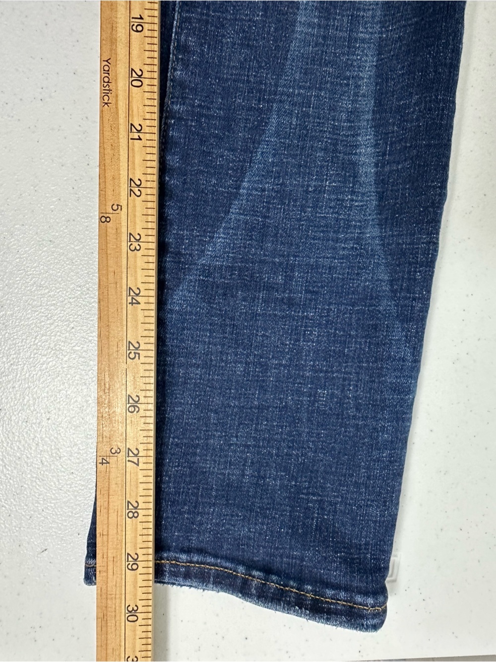 American Eagle Mens Sz 29x32 Destroyed Airflex Slim Denim Blue Jeans Stretch - Picture 14 of 15